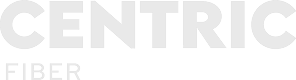 The image displays the "CENTRIC FIBER" logo in bold, uppercase letters on a transparent background, perfect for highlighting new homes in Montgomery County TX or local favorites like The Grazery restaurant at Two Step Farm.
